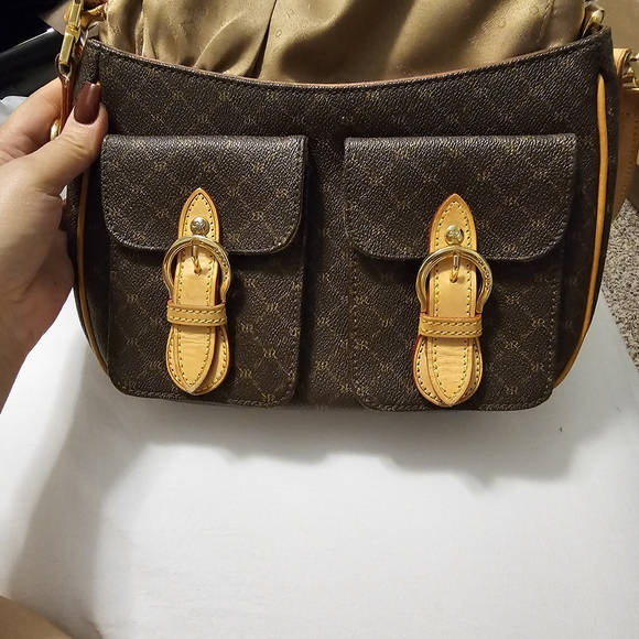 Rioni Brown and Gold Shoulder Bag - Picture 1 of 4